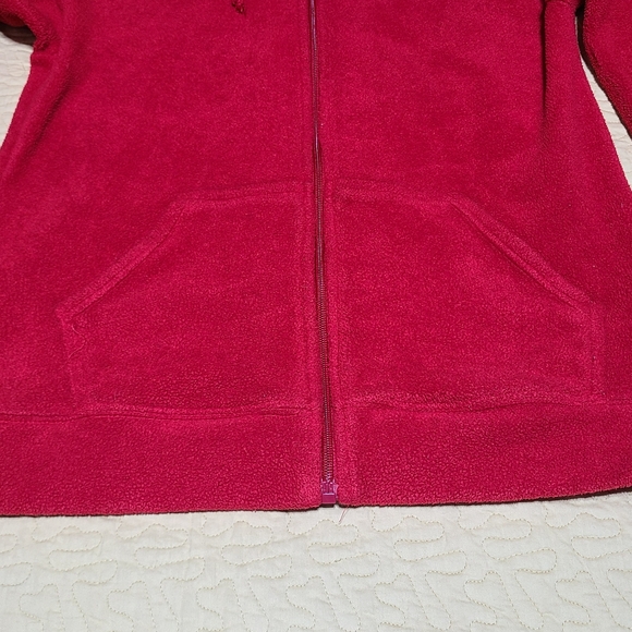 Vintage Disney Mickey Mouse embroidered fleece zip up hooded sweatshirt size M - Picture 4 of 9